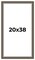 Weathered Black Picture Frame - UV Acrylic, Foam Board Backing, Hanging Hardware